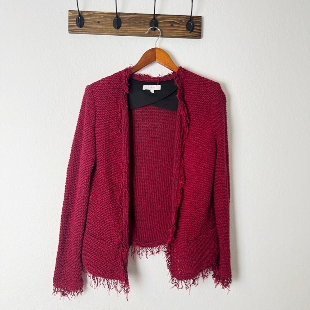 IRO Raspberry Fringe-Trim Tweed Jacket - Picture 8 of 8